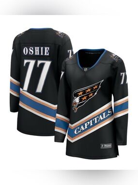 Women's Washington Capitals TJ Oshie Fanatics Black Special Edition Jersey NWT